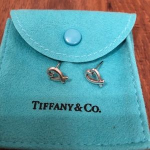 Tiffany & Co. Jewelry - Tiffany & Co sterling silver loving heart earrings Tiffany & Co. Jewelry - Tiffany & Co sterling silver loving heart earrings